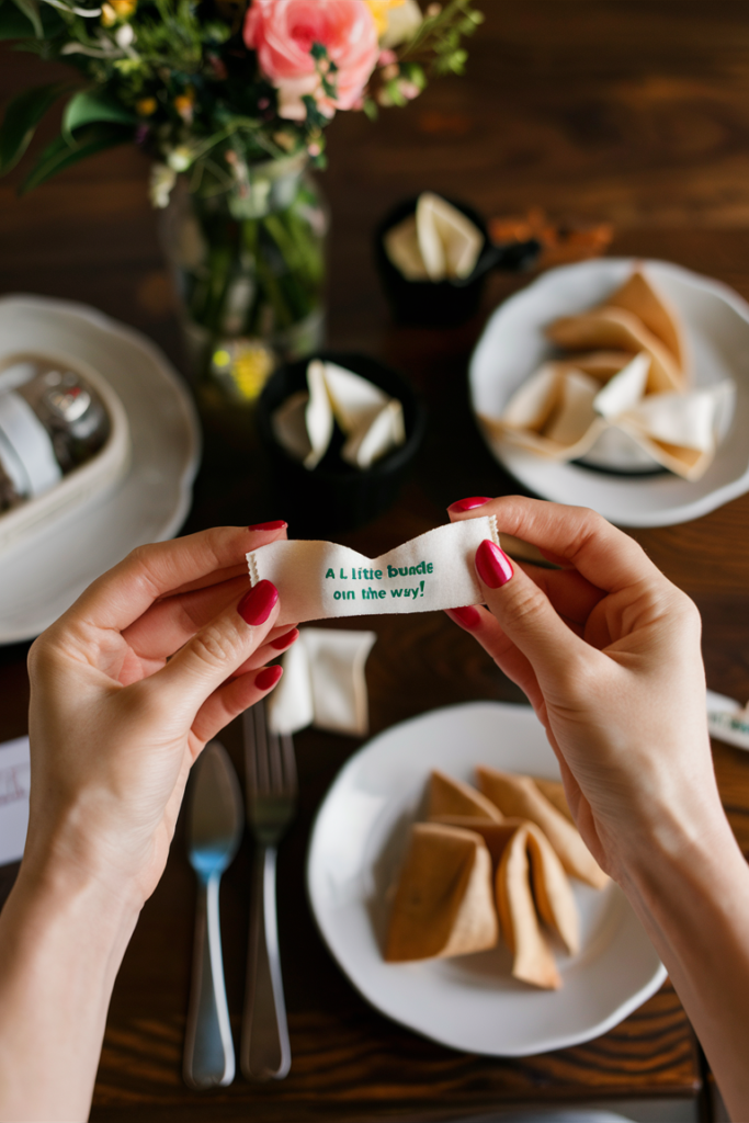 Fortune Cookie with Pregnancy Message