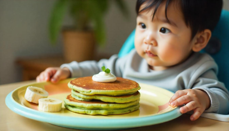 Banana Spinach Pancake