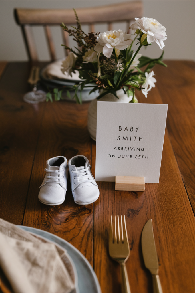 Baby Shoes with Due Date