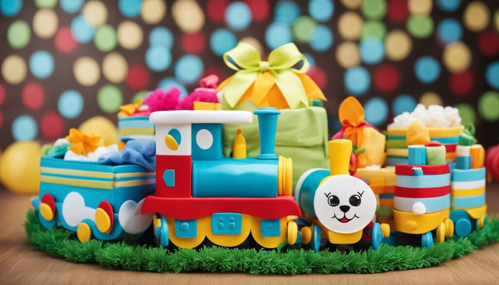 Train Diaper Cake