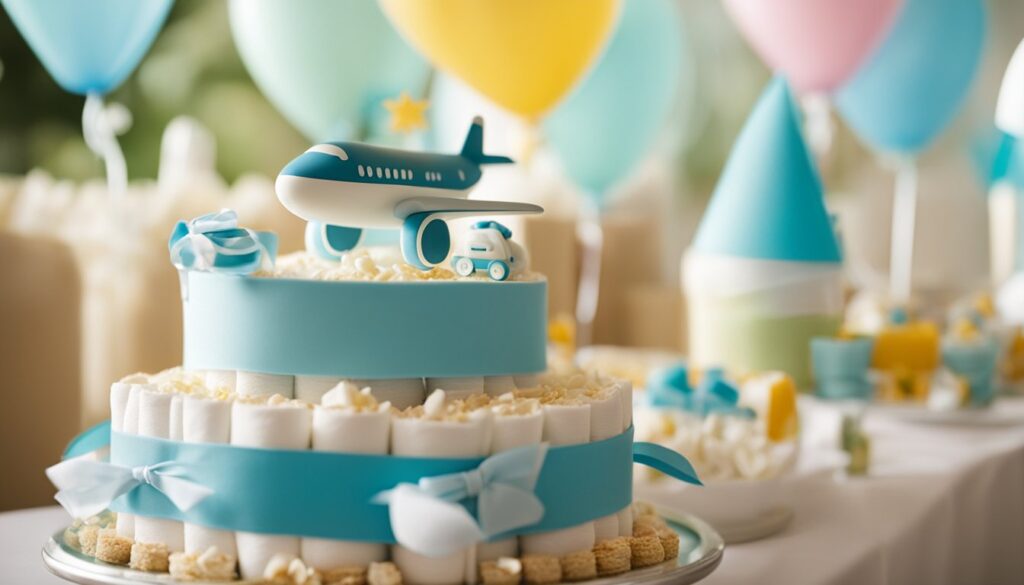 Airplane Diaper Cake