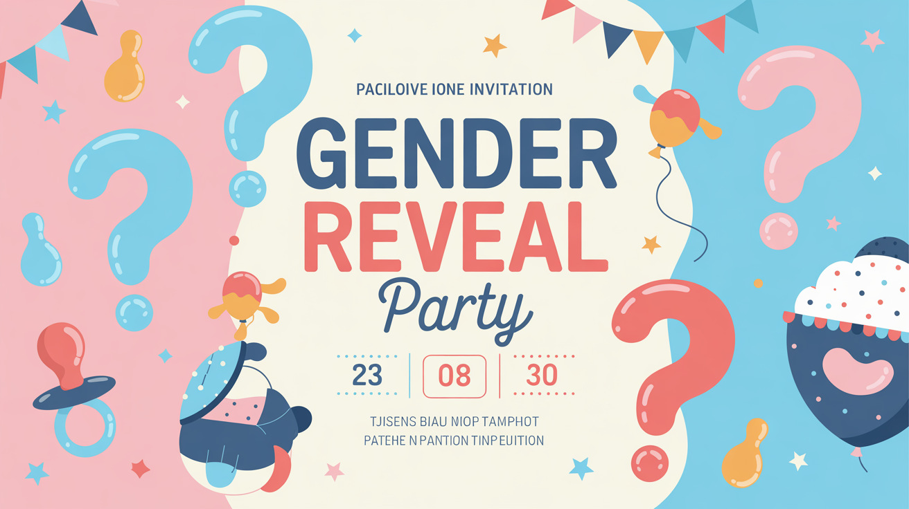 Gender Reveal Invitation