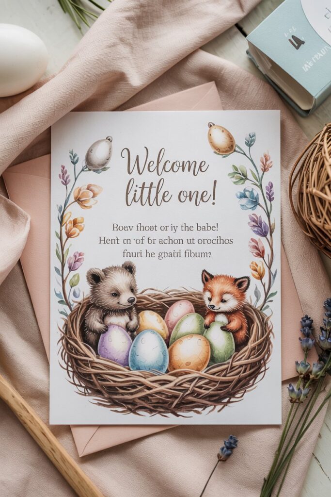 Personalized Photo Nesting Party Cards