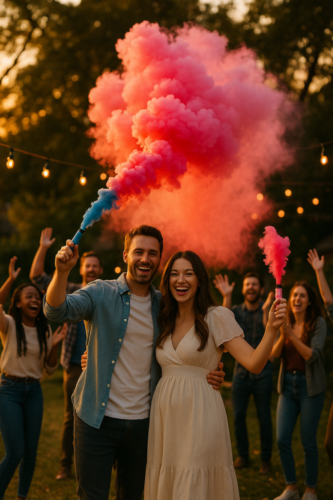 Colored smoke bombs
