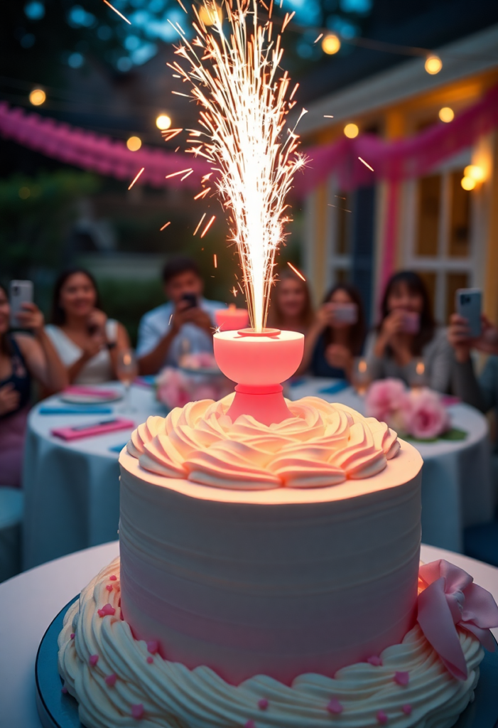 Firework Cake Topper