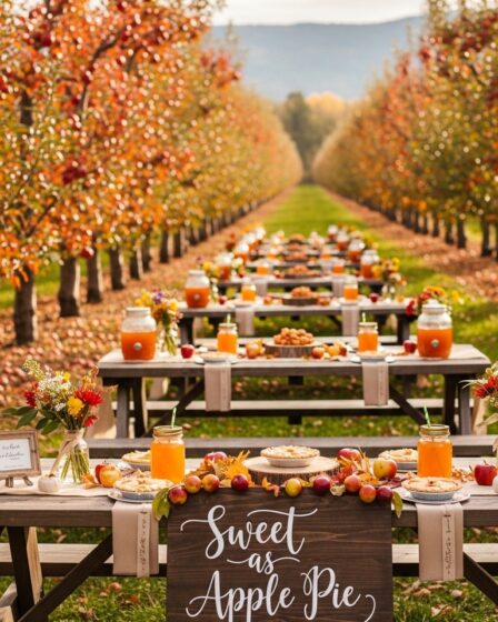 Apple orchard baby shower