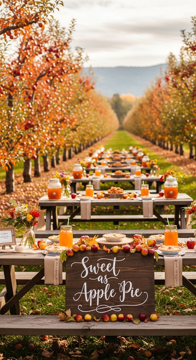 Apple orchard baby shower