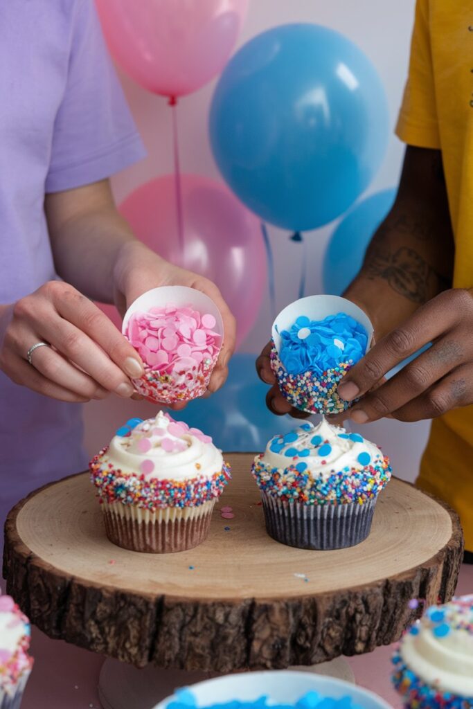Confetti-Stuffed Cupcakes