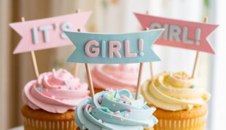 Gender Reveal Cupcake
