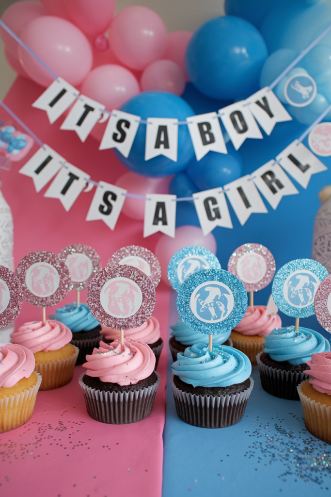 Glitter Surprise Cupcakes
