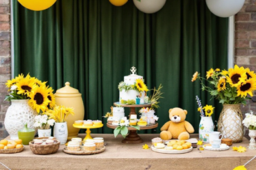 Sunflower baby Shower theme ideas