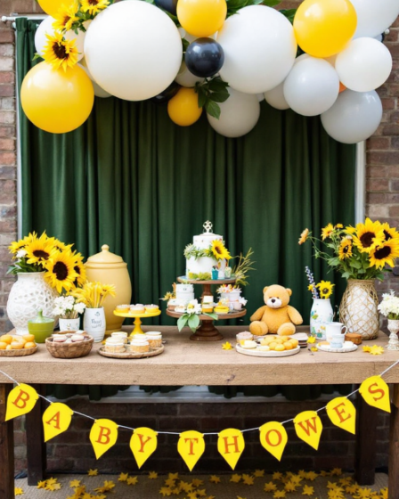 Sunflower baby Shower theme ideas