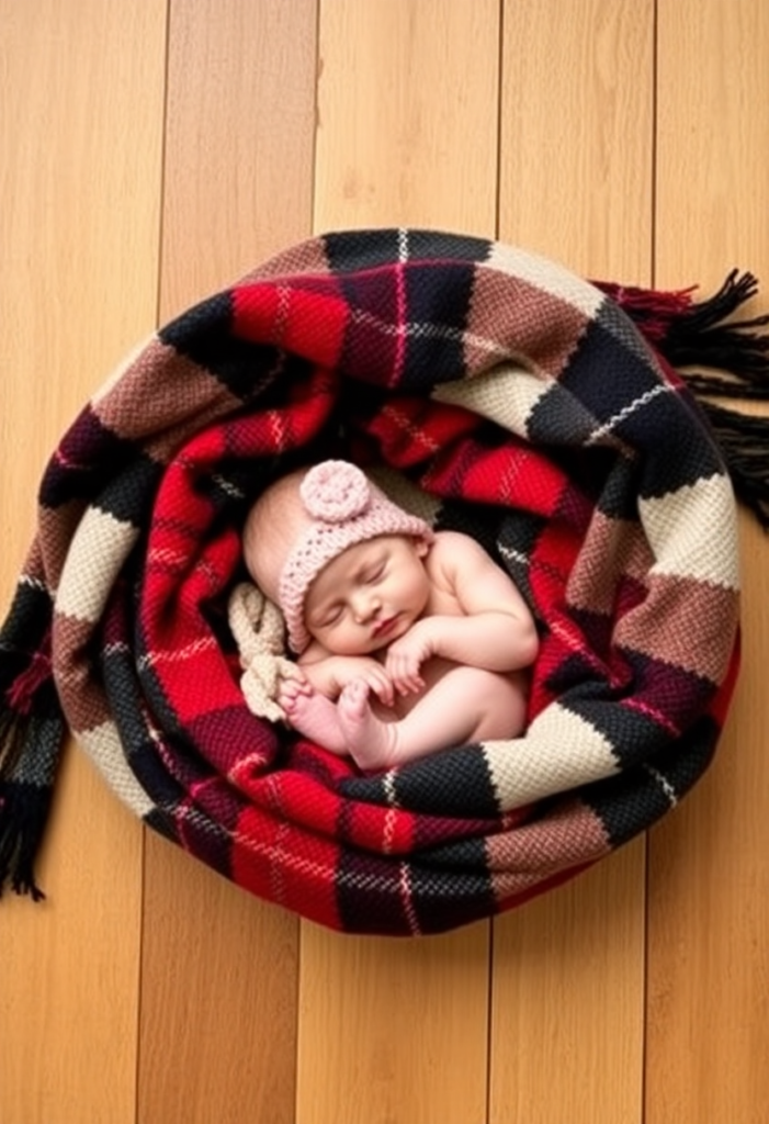 Plaid Scarf Nest