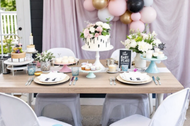 Modern Baby Shower Table Decor Ideas That Pop