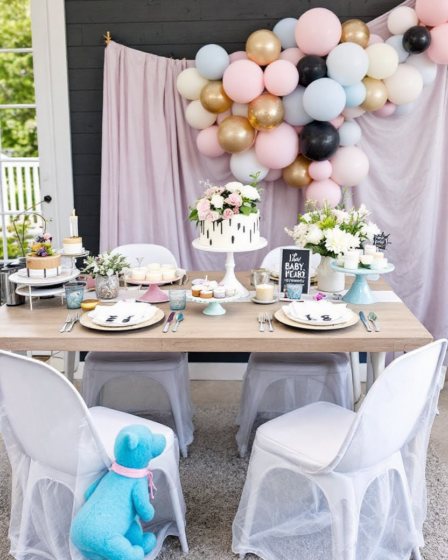 Modern Baby Shower Table Decor Ideas That Pop