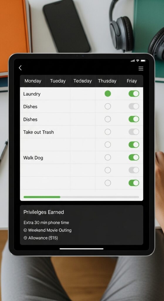 Pre-Teen & Teen Chore Charts
