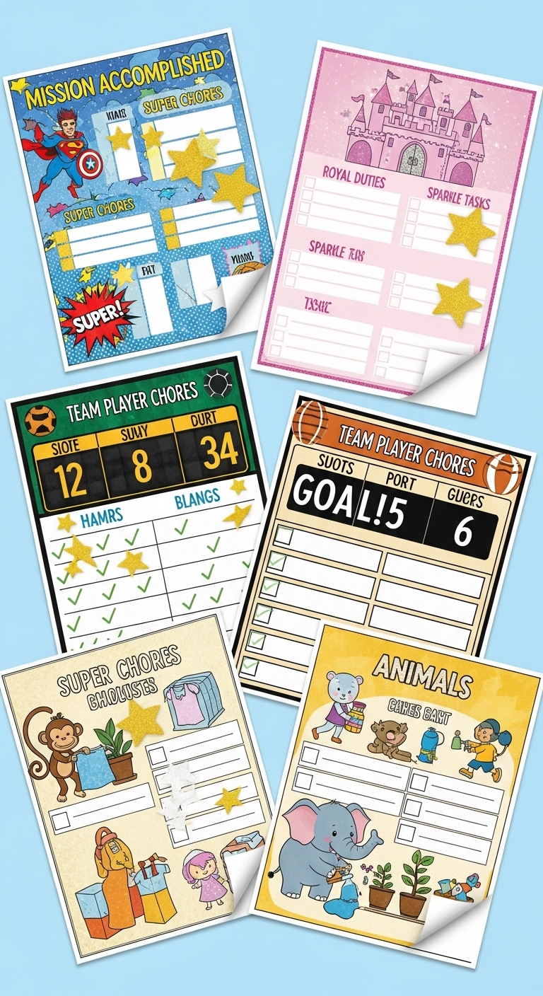 Printable Chore Charts for Kids