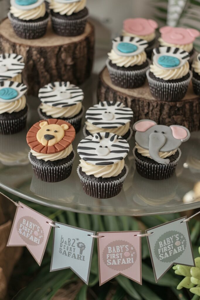 Safari Animal Cupcakes
