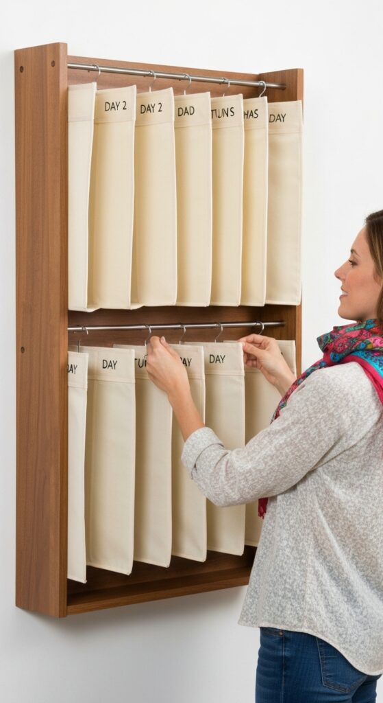 Use a Weekly Outfit Organizer