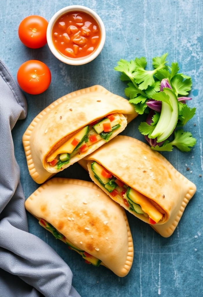 Cheese & Veggie Sandwich Pockets