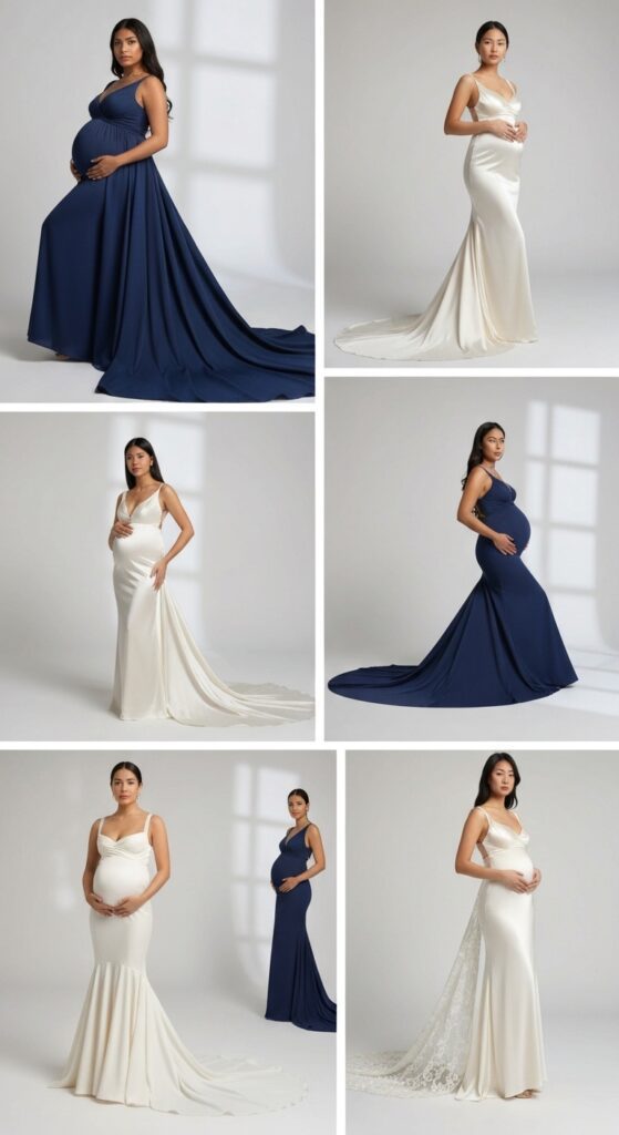 Maternity Gowns with Trains