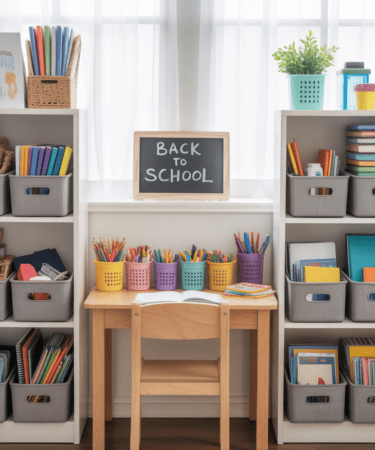 School Supply Organization Ideas for Home