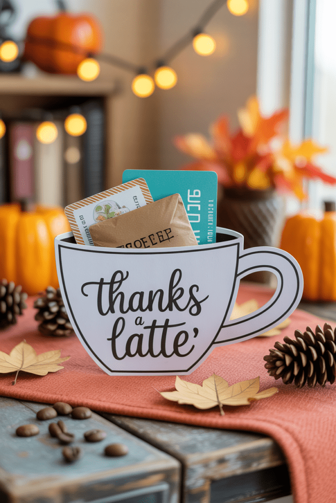 “Thanks a Latte” Gift Card Holder