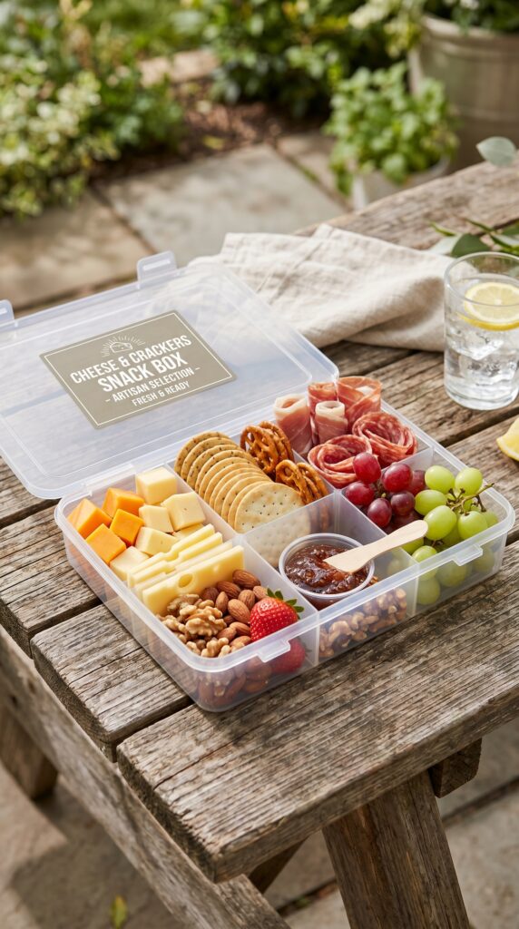 Cheese & Crackers Snack Box