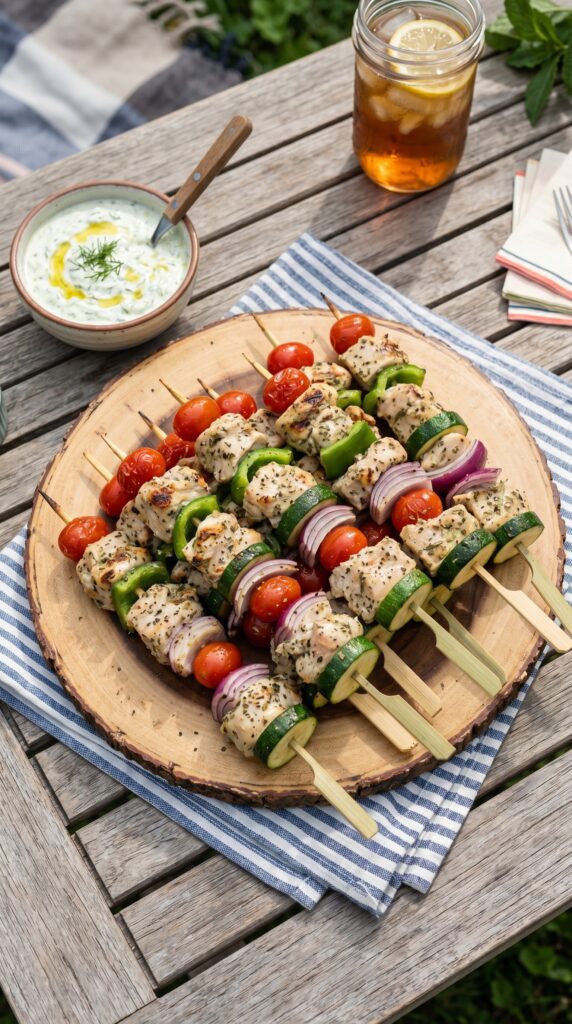 Chicken & Veggie Skewers (Cold)