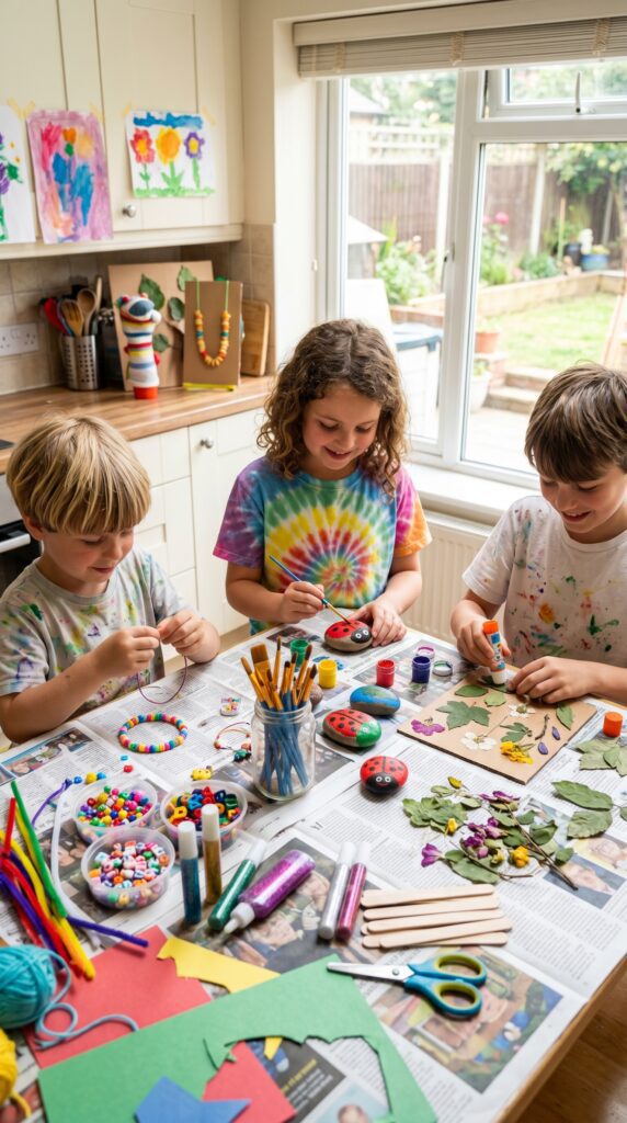 creative summer crafts for kids using simple household supplies