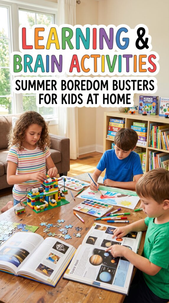 Engaging summer activities for kids to boost learning and creativity while combating boredom at home.