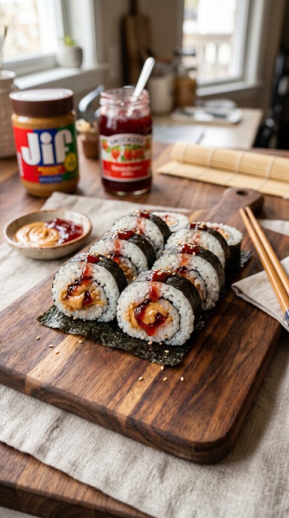 PB&J Sushi Rolls
