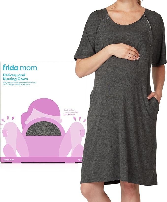 Frida Mom Labor and Delivery Gown for Hospital