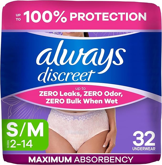 Always Discreet Adult Incontinence Underwear S/M
