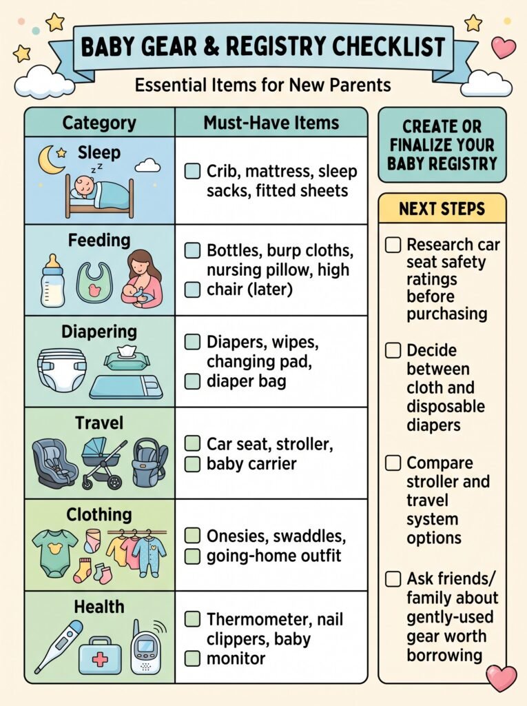 Baby Gear & Registry Checklist