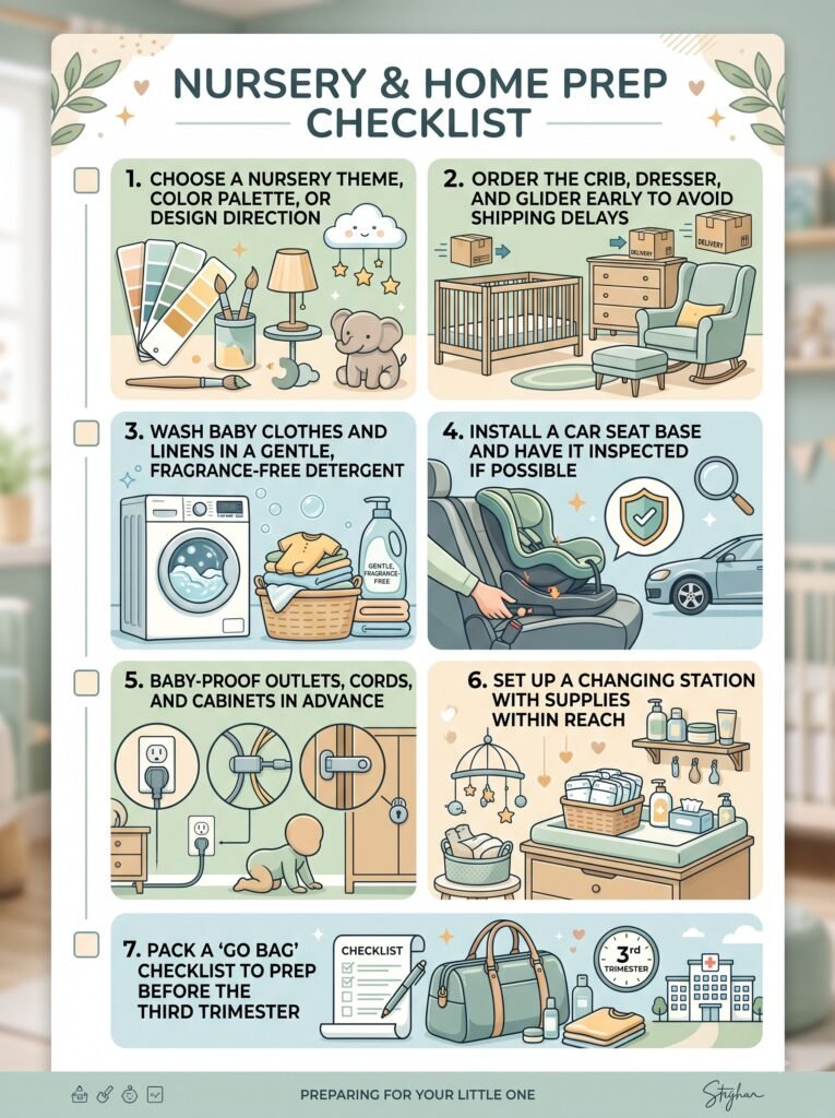 Nursery & Home Prep Checklist