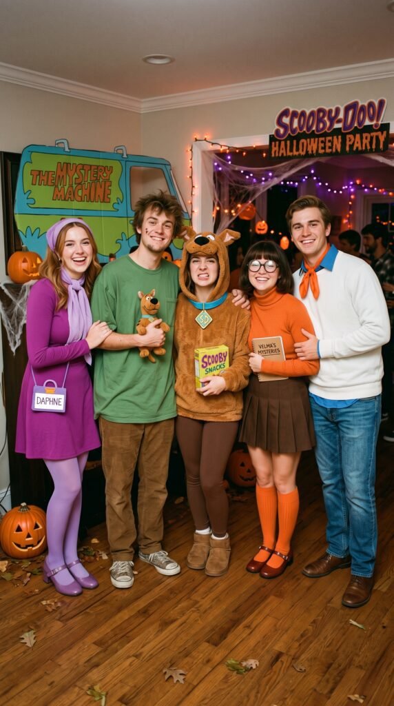 Cute Group Halloween Costumes Inspired by Scooby-Doo