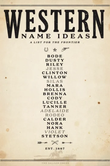 Western Baby Names