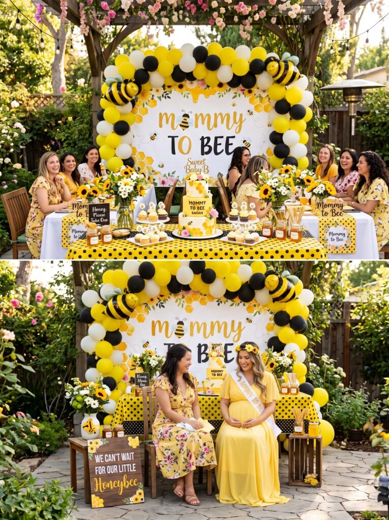 Bee-Themed "Mommy to Bee" Shower