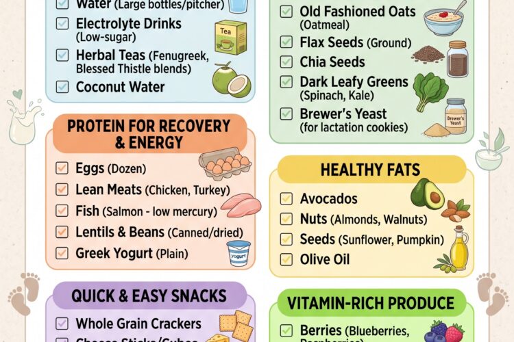 Breastfeeding Grocery List