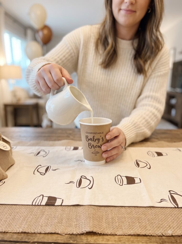 Coffee Table Runner and Burlap Accents