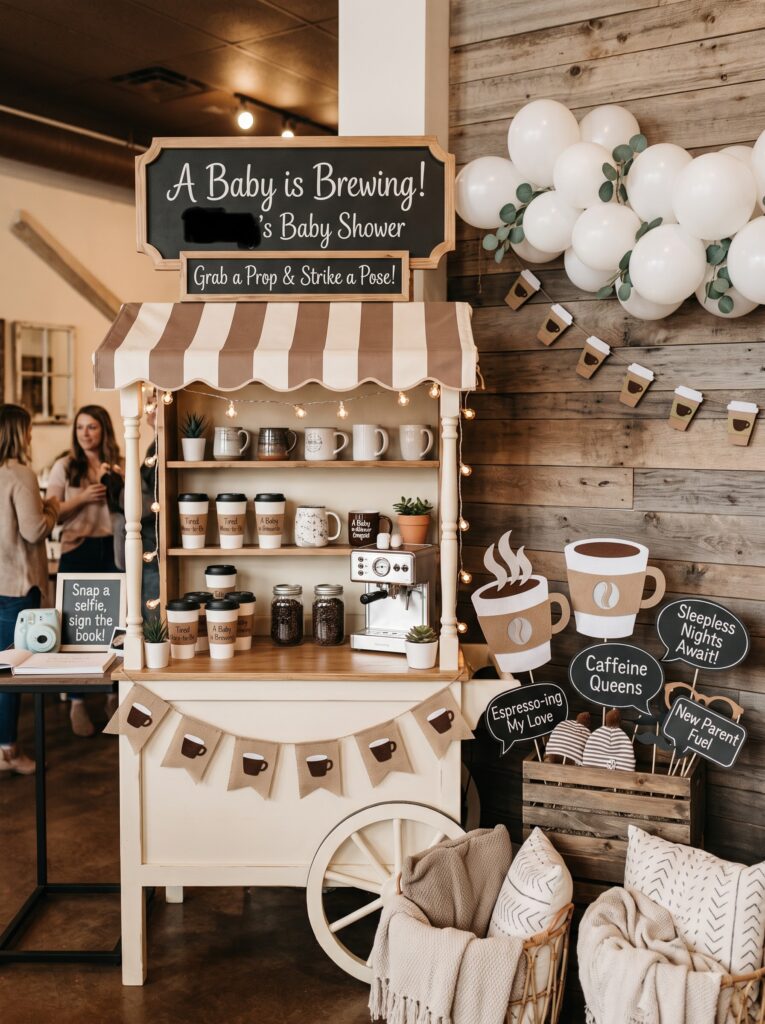 Coffee Cart Photo Prop Station