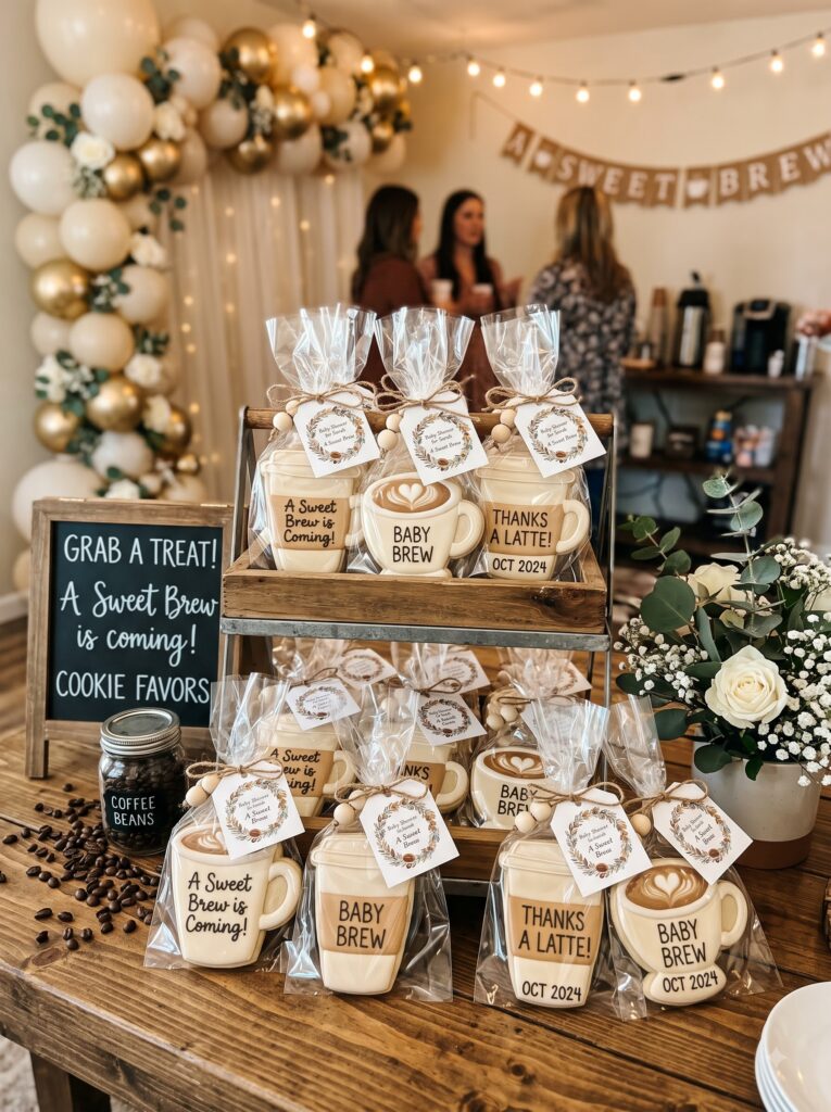 Coffee Cup Cookie Favors