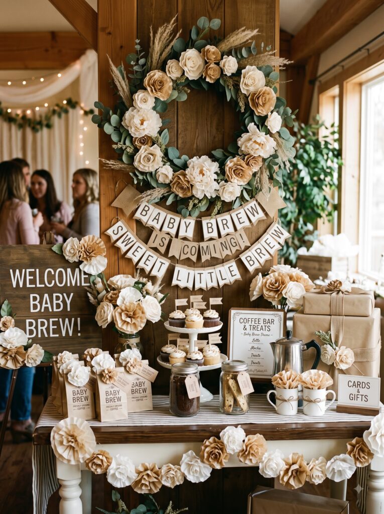 Coffee Filter Flower Decorations