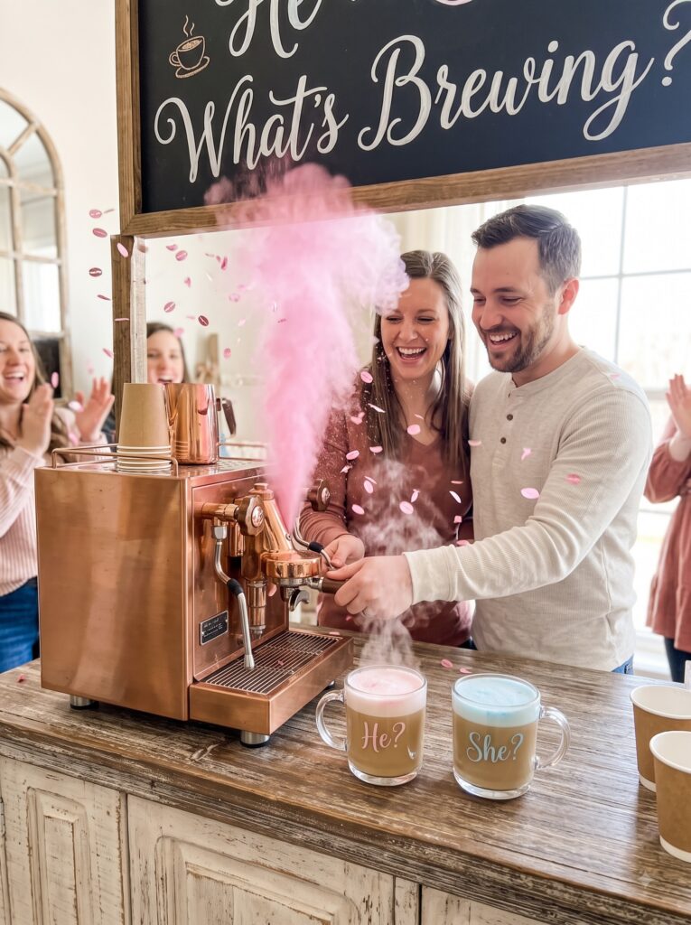 "He's Brewing" or "She's Brewing" Gender Reveal Twist