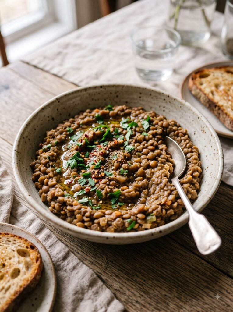 Cooked Lentils
