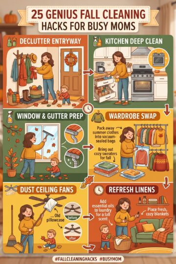 Fall Cleaning hacks for moms