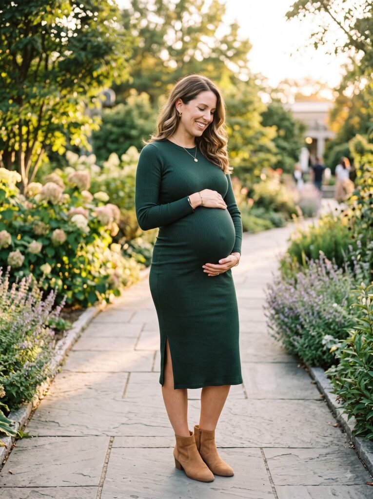 Fitted Bodycon Maternity Dress