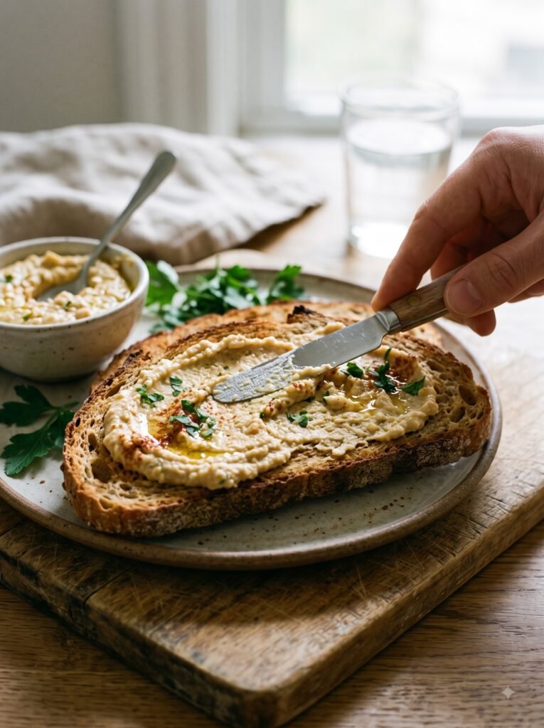 Hummus On Toast