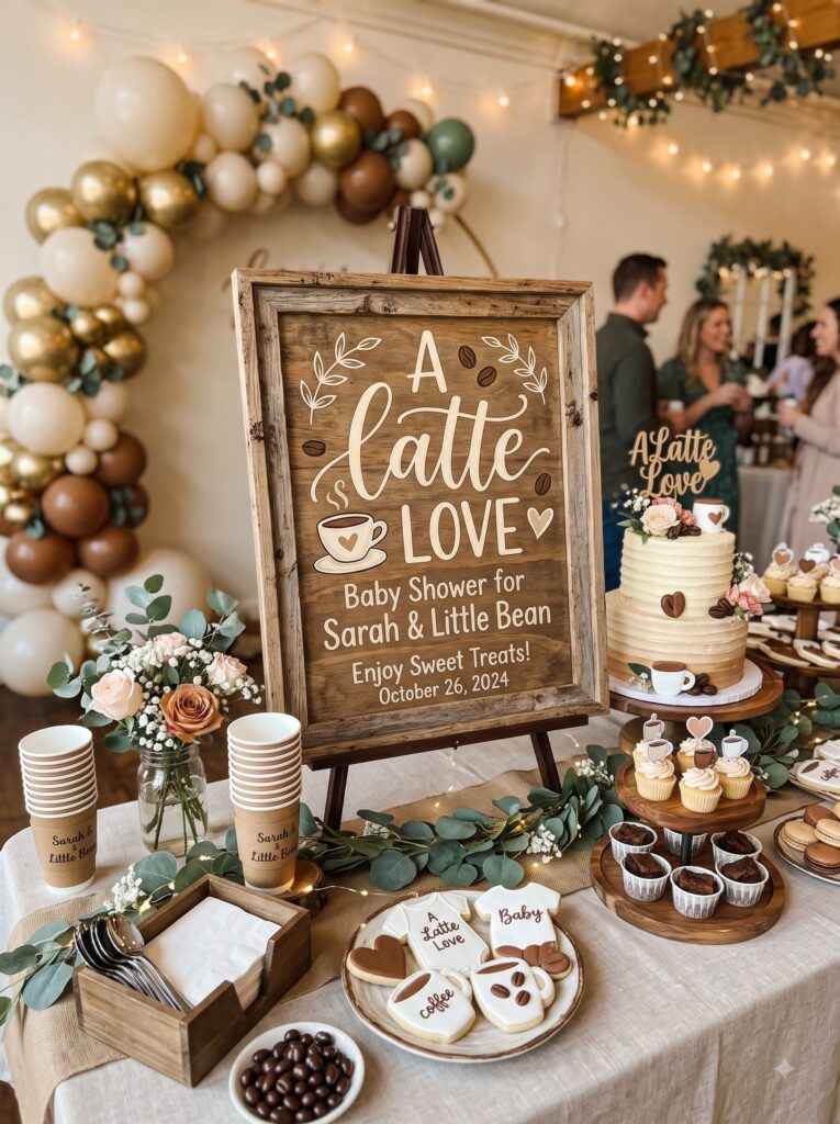 "A Latte Love" Dessert Table Sign